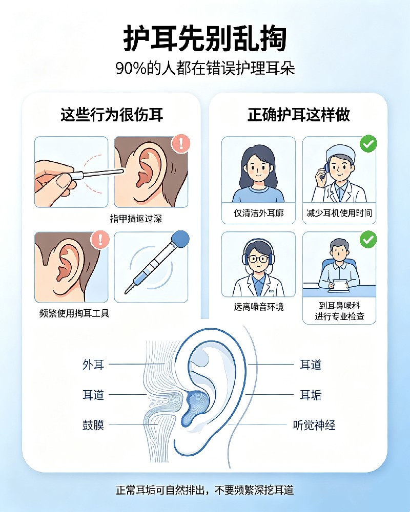 耳朵健康科普｜别再瞎掏耳朵！90%的人都做错了